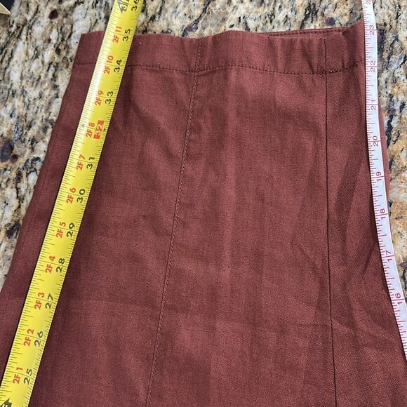 Eileen Fisher Organic Linen Tapered Leg High Rise Crop Pants Size 2X - Picture 7 of 8